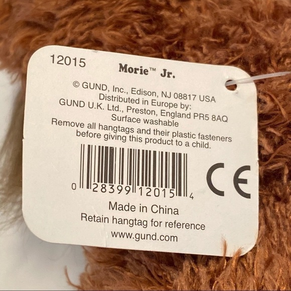 Gund Morie Jr. Standing Moose Stuffed Animal Plush 8" Brown MINT Tag - Picture 11 of 11